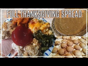 Cooking a Full Thanksgiving Dinner in 4.5 Hours **RELAXING**