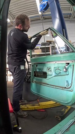 Replacing a vent window on a #c10 #satisfying #customcars #timelapse #tommypikecustoms #c10trucks