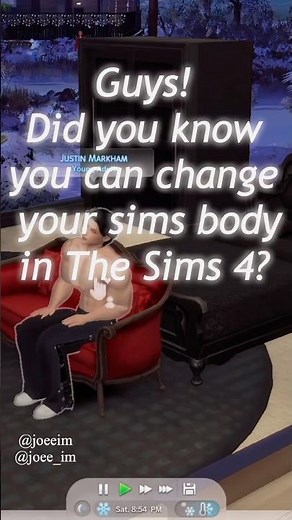 Did you know you can change your sims body in The Sims 4? 🤯