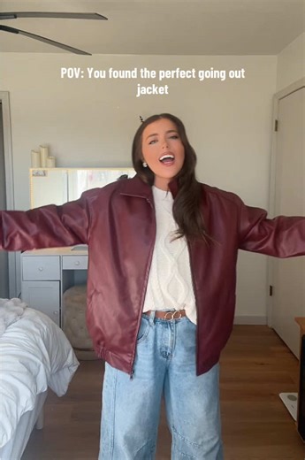 Best quality leather jacket I have ever found! & the fitttt 🤌🏼 @AUTOMET #outdoorwear #automet #goingoutfit