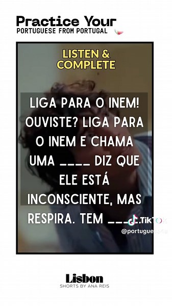 Learn Portuguese with movie clips. #european portuguese #listening practice