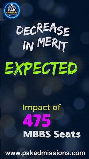 UHS Expected Merit 2026 | Will Merit Decrease Due to 475 Additional Seats? | MBBS & BDS