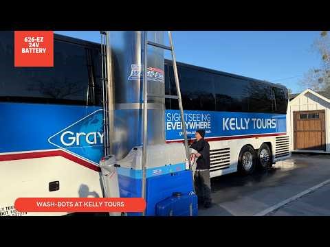 Washing A Coach Bus using Wash-Bots