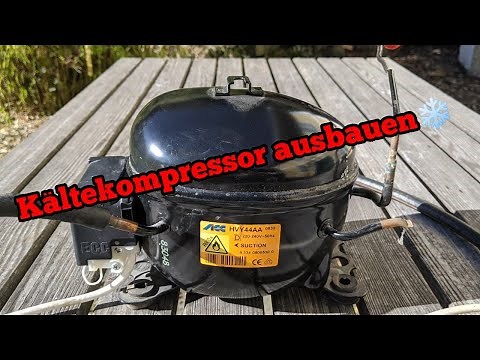 How to get an air compressor out of a fridge | Subtitled