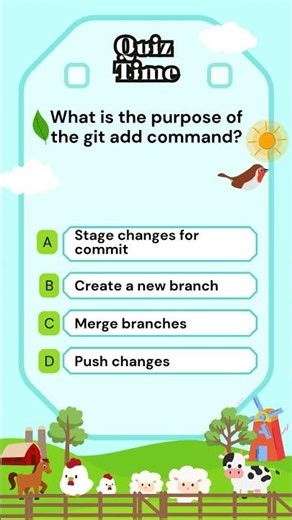 What is the purpose of the git add command? #GitAdd #StagingArea #VersionControl #quiz #GitWorkflow