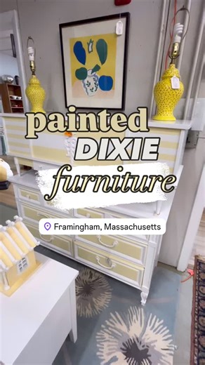 Buy and Consign Framingham on Instagram: "💛 🤍 Let’s be real… Painted furniture isn’t for everyone… 👏 …but when it’s done right, that’s another story 👌 Here until 5pm with lots of new setups ⏰ #paintedfurniture #framingham #dixie #dixiefurniture #kidsroomdesign #kidsroom #paintedfurniturelove #natickma #thriftedhome #centralma #thrifter #thrifty #metrowestma"