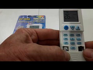 HOW TO PROGRAM A UNIVERSAL REMOTE CONTROL FOR AIR CONDITIONING