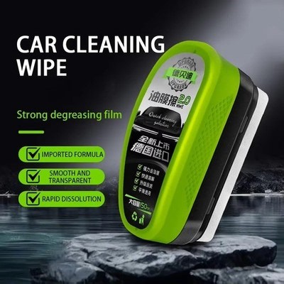 2025 New Automotive Oil Film Cleaning Brush, Clear Vision Glass Cleaner | eBay