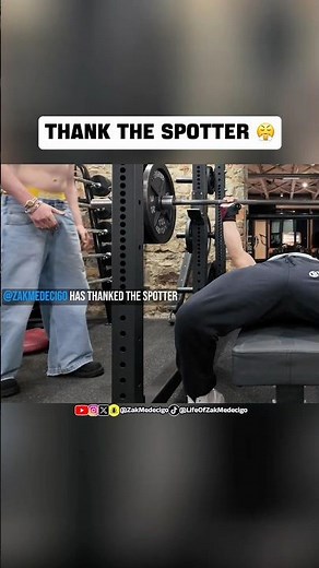 Are you thanking your spotter? #spotter #gym #workout #lifting #gymmotivation
