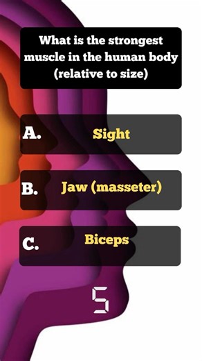 Did you know this about your body? #muscle #quiz