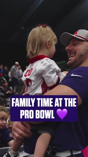Cheering on Dad at the Pro Bowl Event