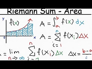 Riemann Sums- Midpoint, Left & Right Endpoints, Area, Definite Intégral, Sigma Notation