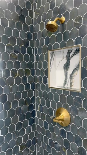A luxurious and majestic tile – what a Gem! 💎 Tile Featured: Gem by Alison Victoria Marble Mosaic | The Tile Shop