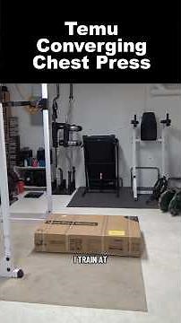 This Temu chest press actually surprised me #gymequipment #homegym