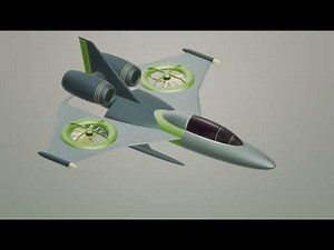 SFメカ★ツインローターツインジェットで垂直離着陸飛行が可能な小型偵察機です。