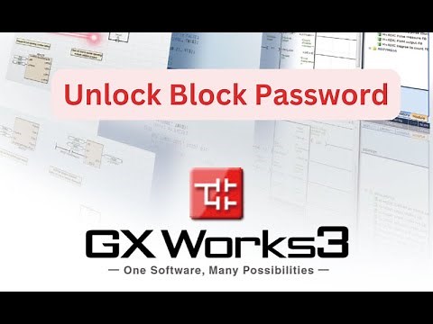 Unlock Block/POU password @ GxWork3 for Mitsubishi PLC Project File (.gx3)
