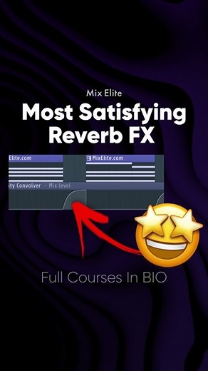 Most Satisfying Reverb FX! ⁠ ⁠ Ever struggled to get that smooth reverb suction effect in your tracks? Here’s a quick guide: Hit C for a cut, load up Fruity Convolver, flip it, trim the end, and automate the mix. Simple steps to elevate your sound. This method isn’t just about adding effects; it’s about crafting the vibe of your track from good to epic. Forget about generic tips; this trick will set your productions apart. Join our squad for more insider secrets - hit up the link in bio.⁠ ⁠ ⁠ #M
