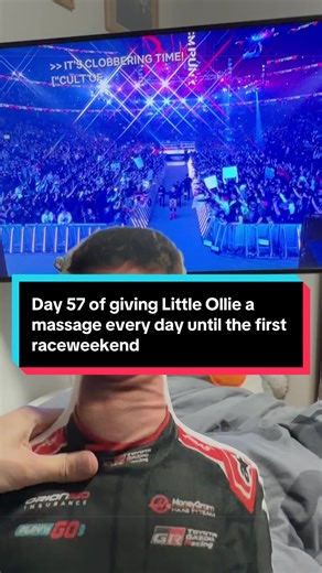 Day 57 of giving Little Ollie a massage every day until the first raceweekend #olliebearman #oliverbearman #formula1 #f1 #f1tiktok