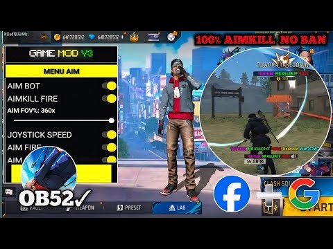OB52 FREE FIRE MOD MENU 🔥 UNLIMITED DIAMOND HACK 🔥 FF MOD MENU APK 2026