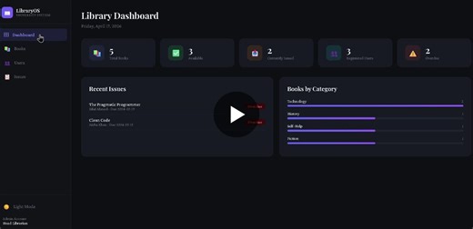 I just finished building a Library Management System using React, HTML, and CSS. It’s a simple system where you can add books, issue/return them, manage users, and search through the library. I also… | Mubarak Ahmad