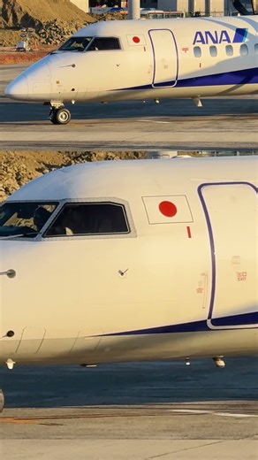 エンジン停止、チョーク取付！ANA WINGS Bombardier DHC-8-402Q Dash 8 大阪国際（伊丹）空港 #Shorts