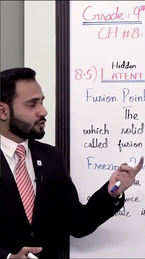 Allied Schools - Class 9 - Physics - Chapter 8 - Lecture 5 - 8.5 Latent Heat of Fusion