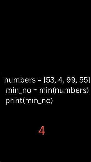 Smallest of numbers in python #pythoninterviewprograms #coding #pythonessperspective #education