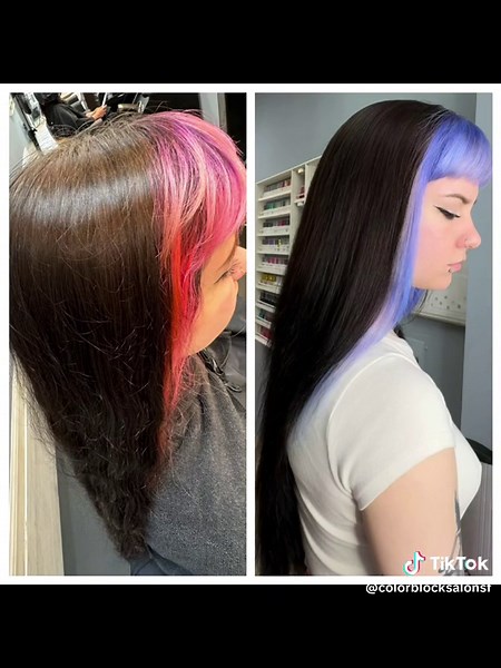 Color transformation lilac halo and haircut by John.#colorblocksalonsf #salon #colorspecialist #tranaformation #lilaccolor #haircut #halohair