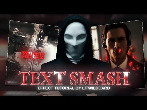 How i made this text smash effect | easy tutorial