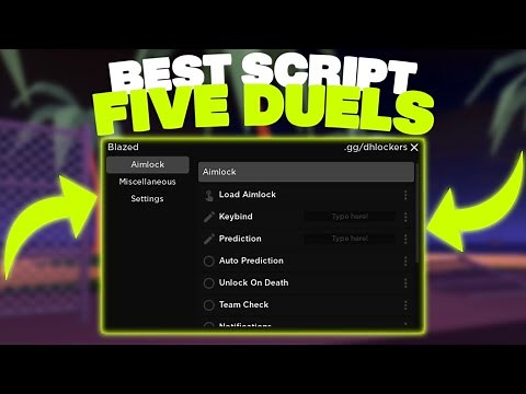 The *BEST* Five Duels Aimlock Script 🔫 | STARS USE! 🌟