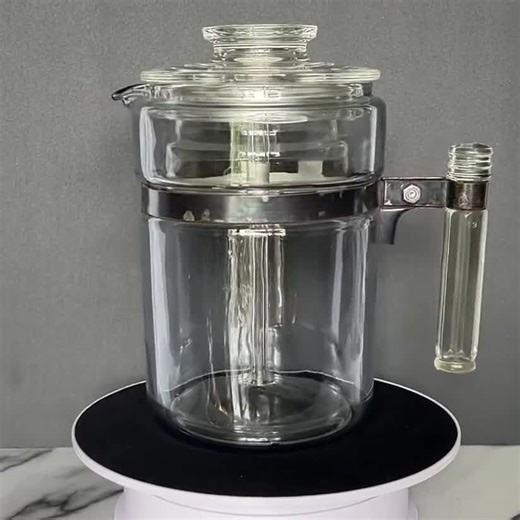 Vintage Pyrex Flameware Coffee Percolator: Blue Tint, Octagon Handle, USA Made - Etsy UK