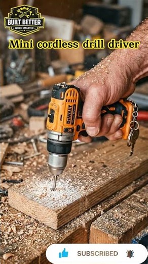 This Mini cordless drill driver😧 #woodworking #satisfying #tools #minitools #micro