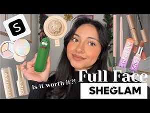 Full FACE using SHEGLAM Makeup!