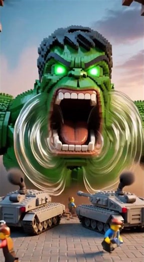 HULK vs 5 PANZER TANKS — Who Survives?! 😱💚 #shorts #shortvideo #hulk