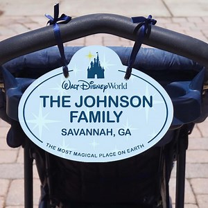 Custom Disney Stroller Luggage Tag Scooter Name Tag - Personalized Family ID Sign - Magical Vacation Essential Disney Stroller Name Tag Sign - Etsy