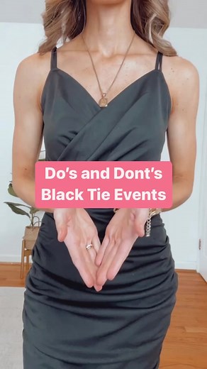 Black Tie Event Dress Code: Styling Tips for a Black Tie Wedding