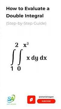 How to Evaluate Double Integral in a given function