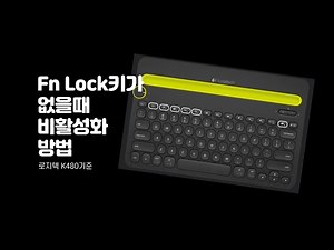 로지텍 키보드에 펑션락(fn lock) 키가 없을 때 기능 해제시키는 방법, logitech options