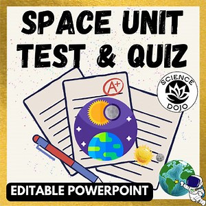 Space Science Unit Test Quiz Assessment- Seasonal Patterns, Moon Phases, Tides