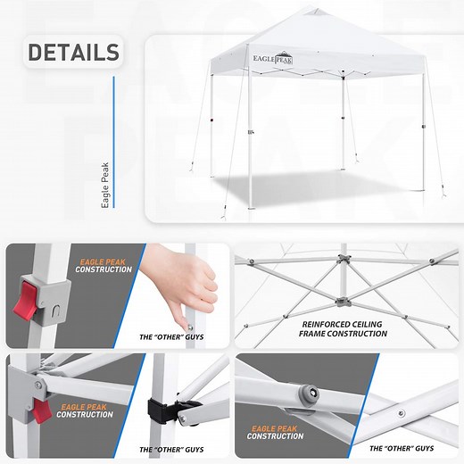 10x10 Commercial Canopy w/ 100 Sqft of Shade