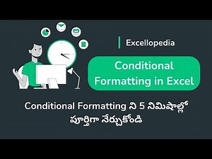 Excel Conditional Formatting Tutorial in Telugu | Excel Tips & Tricks | Microsoft Excel