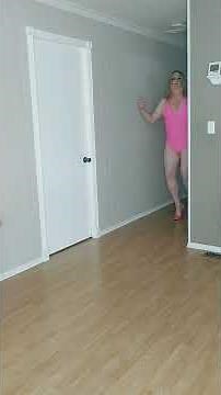 Crossdresser Michelle Willmington, modeling New hot pink swimsuit. #cd #mtf