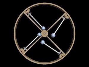 Computer Simulation of Overbalanced Wheel 21th, Bessler's MT19