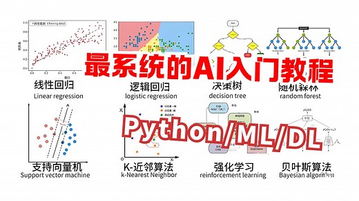 拍胸脯保证！这可能是B站最系统的AI入门课（Python/ML/DL），学不会我顺网线来教你！