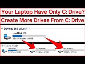 C Drive Partition in Windows 10 | How To Break C Drive In Windows 10