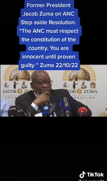 Jacob Zuma Discusses ANC Step Aside Resolution