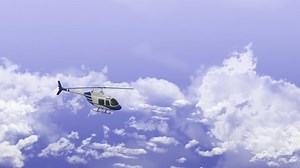 Helicopter, Heli, Clouds, 3D