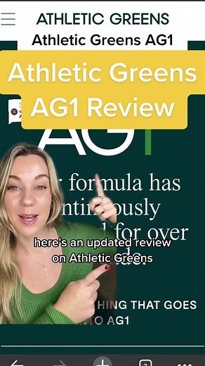 Replying to @stephanieg9977 Athletic Greens AG1 Review by a dietitian 🌱Athletic greens is a very popular greens powder, so I review this greens powder to let you know it’s pros, cons, and overall thoughts! #athleticgreens #athleticgreenspowder #greenspowder #ag1 #athleticgreensAG1 #athleticgreensreview #greenscreen