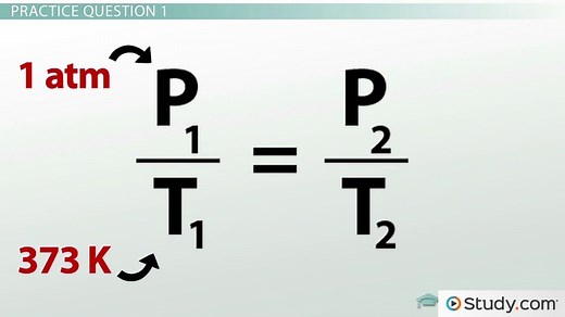 Gay-Lussac's Gas Law | Equation and Examples