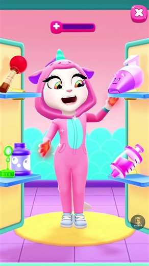 Angela’s Hands Burned 🔥🤦 Blender Exploded While Making Juice! #mytalkingangela2 #funny #gaming